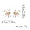 European and American niche street handsome personality alternative design sense exaggerated alloy spider versatile earrings