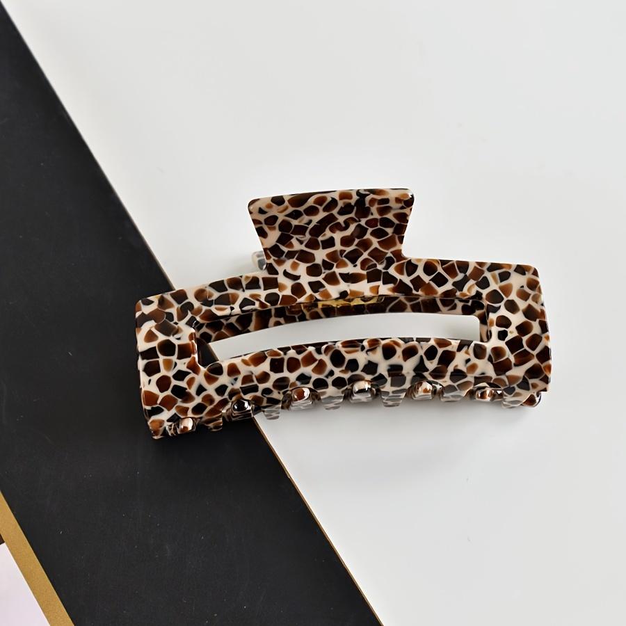 

Набор из 1 предмета для женщин Многоцветный ацетат прямоугольная заколка-акула в стиле Y2K для повседневной носки Носить на густые волосы тонкие волосы для повседневного использ M