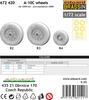 Eduard 1/72 A-10C Wheels (for Great Wall) Plastic Model Kit Parts EDU672420 (Airplane)