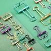 Yuezhen Retro Metal Swallowtail Clips – Colorful Boxed Journal & Office Paper Clips