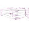VidaXL 360-degree Rotating Coffee Table Sonoma Grey 90x90x34.5 Cm, Side Table, Living Room Table, Modern Coffee Table, 3321356