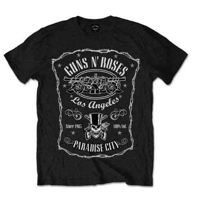 Guns N Roses 'Paradise City Label' T-Shirt - NEU OFFIZIELL