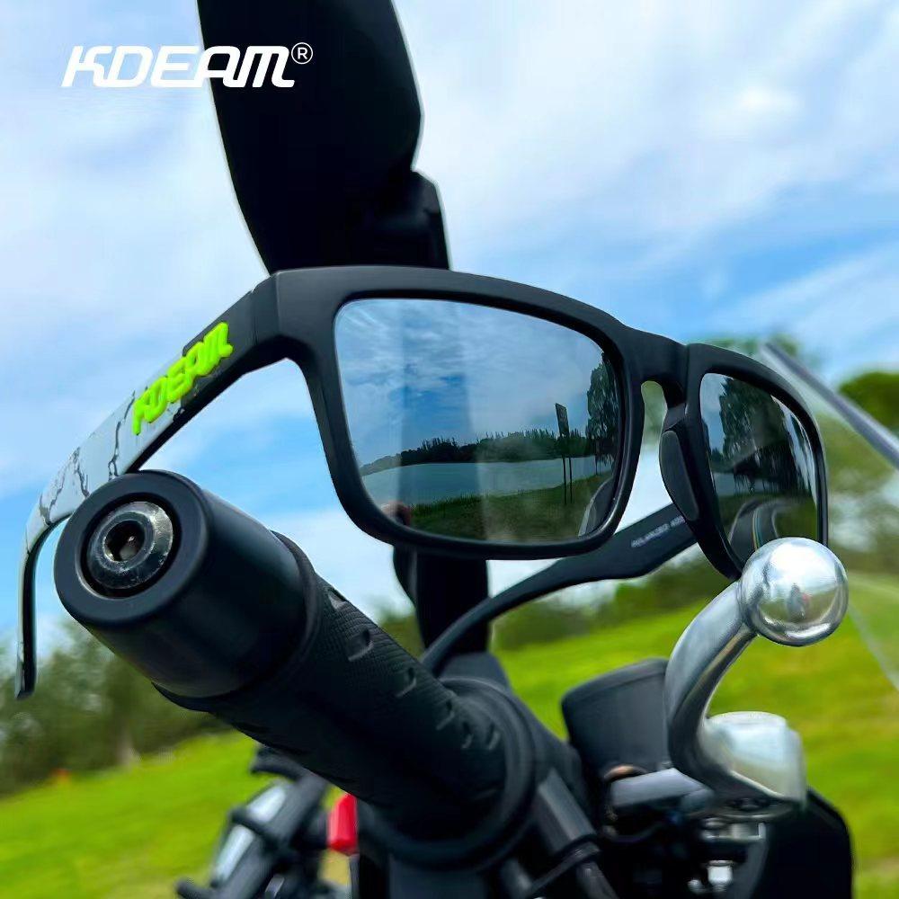 KDEAM Unisex Square Polarized Sunglasses Outdoor Retro Style Lightweight Comfortable Fashion Women Sun Glasses With Hard Case
