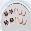 Three-dimensional gilt irregular French flower European and American style wearing armor 24 pieces press on nails