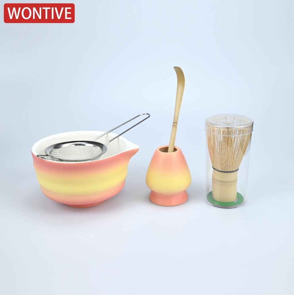 5pcs/set Japanese Matcha Set Handmade Home Matcha Bowl Bamboo Whisk Teaspoon Tea Set Tea Making Tool Accessories Tea Lovers Gift
