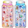 Pingu Water 3D PVC Capsule Sheet with for Diary Water Phone Craft Creative DIY Decals, Stickers, 2/4 Set, Sequins, Sparkling, Cute,