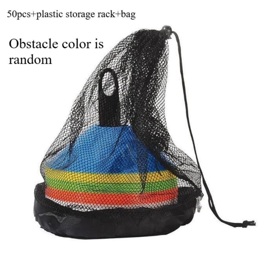 10-52pcs Logo Disc Thickened Logo Disc Football Training Equipment Basketball Obstacle Logo Cone Obstacle Pile Ice Cream Barrel