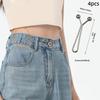 4Pcs Multi-Purpose Polished Iron Garment Clips, Secure Fastening & Stylish Decorative Accessory