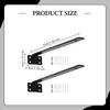 Staffe Decorative in Metallo per Mensole Supporto a Parete Robusto Invisibile Facile