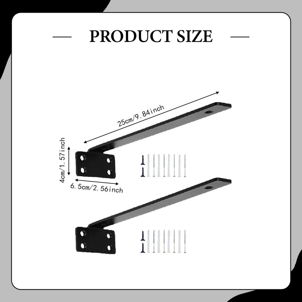 Staffe Decorative in Metallo per Mensole Supporto a Parete Robusto Invisibile Facile