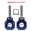 22/25mm Lightweight Rear Axle Chain Tensioner Screw Block Aluminum Chain Adjuster for Motorbike DIY Repair Spare Part