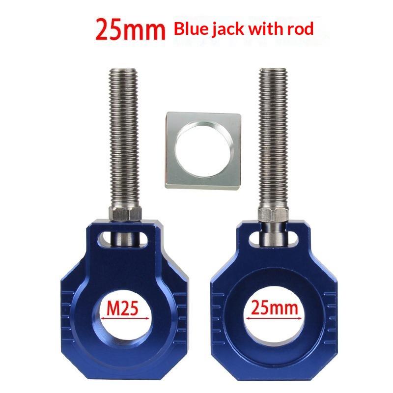22/25mm Lightweight Rear Axle Chain Tensioner Screw Block Aluminum Chain Adjuster for Motorbike DIY Repair Spare Part