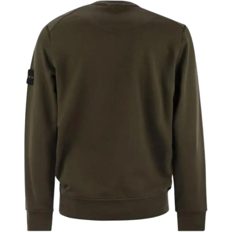 STONE ISLAND Ss25 Einfarbiger Rundhals-Langarm-Pullover Herren Pullover Grün K1S1561000-44S0051-V0054