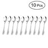 Stainless Steel Flatware Spoons 10-Pack Durable Multi-Use Tea Coffee Soup Ice Cream Pudding Oatmeal Dining Utensils