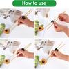 6 Pairs Reble Chopsticks Helper,Chopsticks Trainer Training Chopsticks For Adults Training Chopstick Hinges Connector,Non-Slip And Portable Practice
