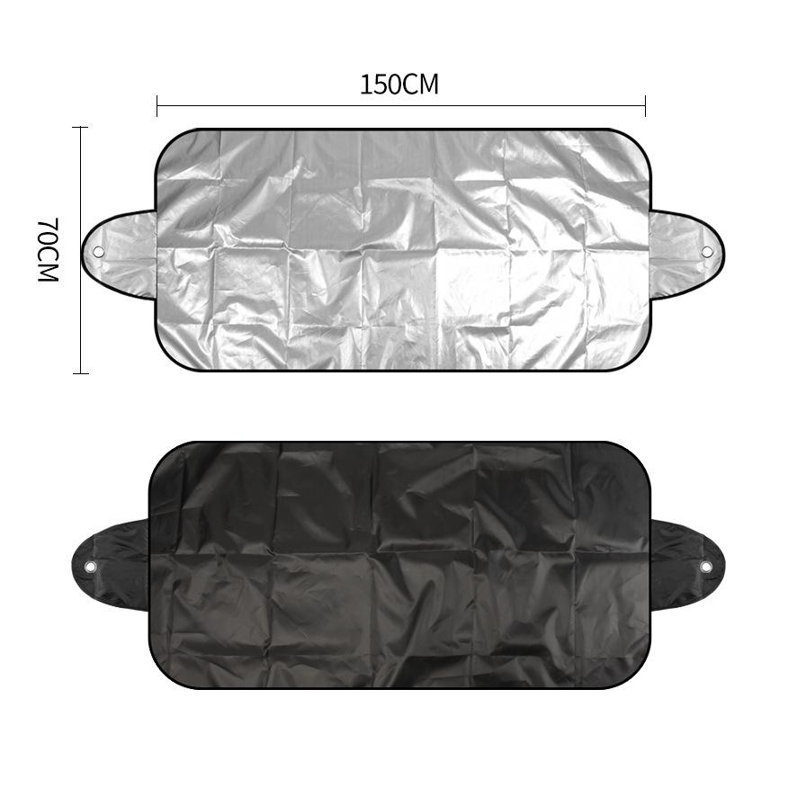 Windshield Sunshade & Snow Cover (200x70CM, 190T Silver Coated Cloth)