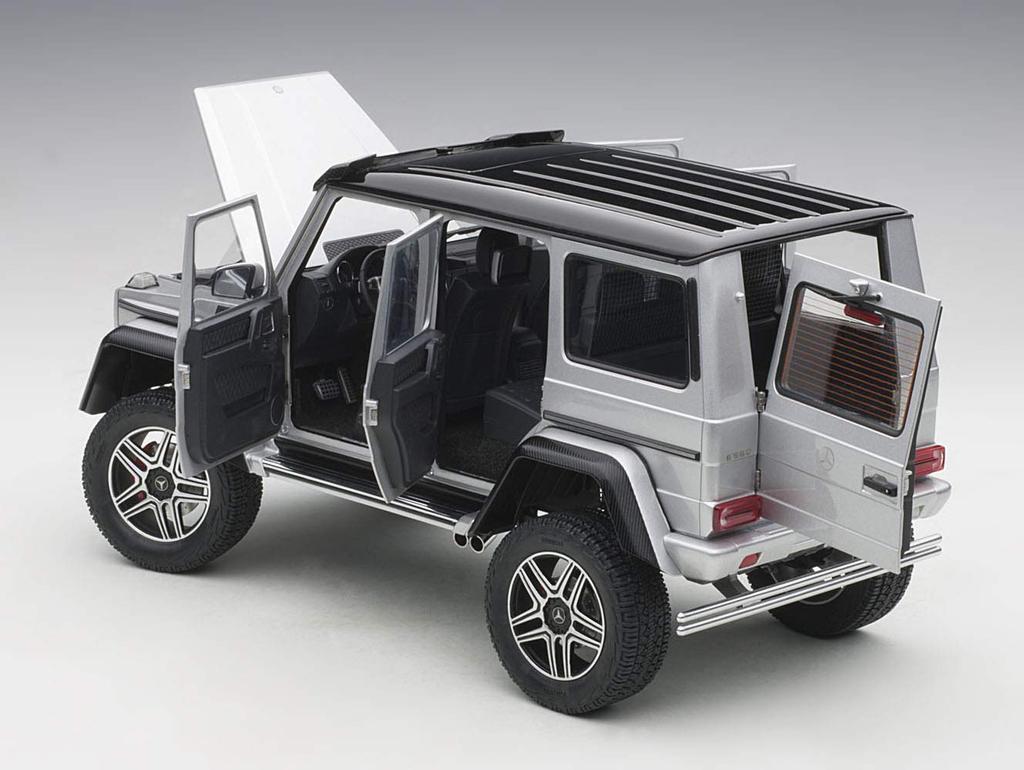 AUTOart G500 Squared Silver Finished Product 1/18 Mercedes-Benz 4×4