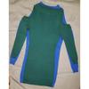Schulterfreies, langärmliges Strickkleid für Damen, sexy und eng anliegender Strickpullover, Hüftwickel-Unterziehpullover, ausgehöhlt, mittellang