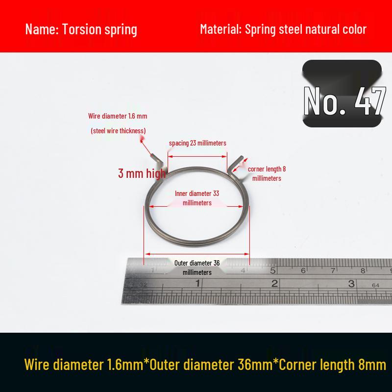 Yellow Anti-Theft Door Handle Torsion Spring for Interior Sliding Doors In Hotels and Bathrooms
