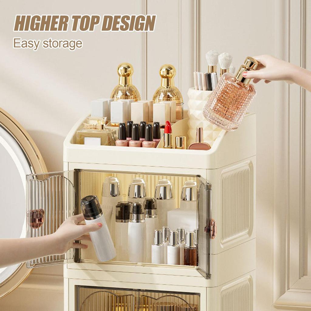Makeup Organizer for Vanity Makeup Storage Organizer Stackable 3 Tier Skin Care Stand Perfume Holder for Desk Girls Women Home