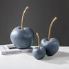 For Resin Apple Ornaments Simulated Fruit Sculpture Blue Apple Lucky Fruit Decorative Figurines Home Decoration Accessories
