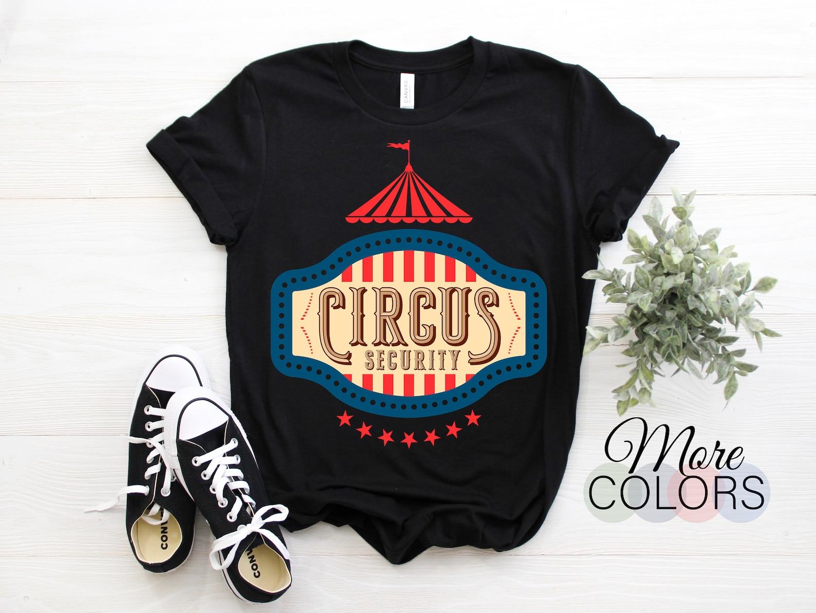 Circus Party Circus Security Vintage Retro T-Shirt Circus In Here Event TShirt, Parents Gift, Birthday Carnival Themed Party Present Costume 130