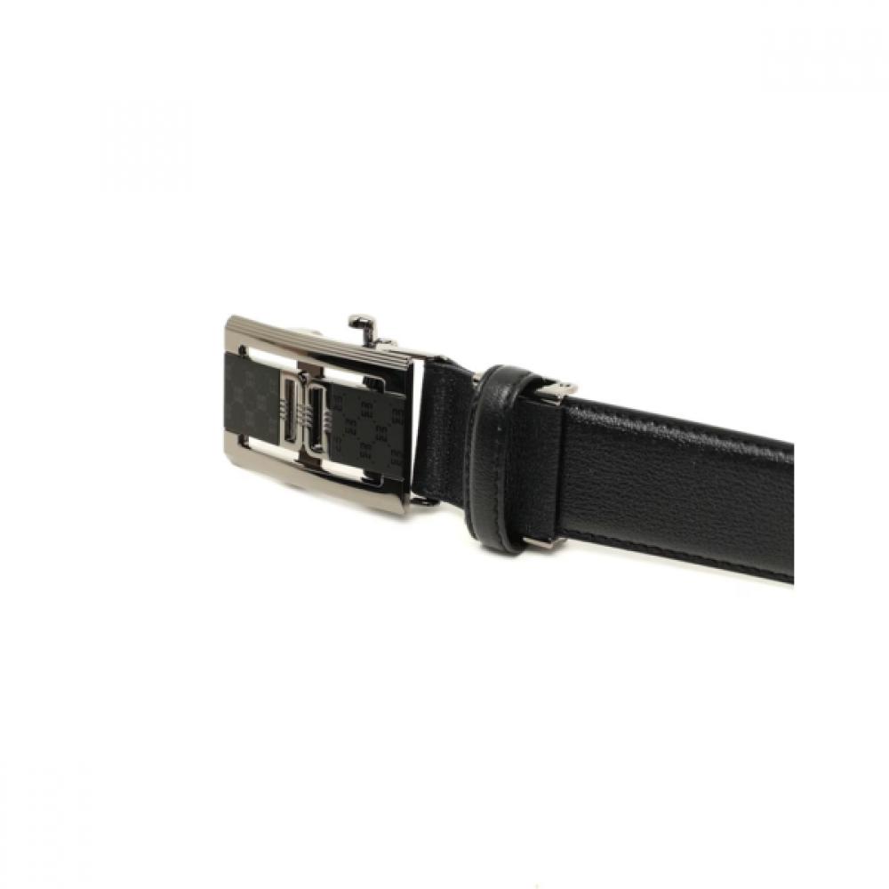 Daks Black Dd Decoration Cowhide Matte Buckle Automatic Belt Dbbe6f764bk