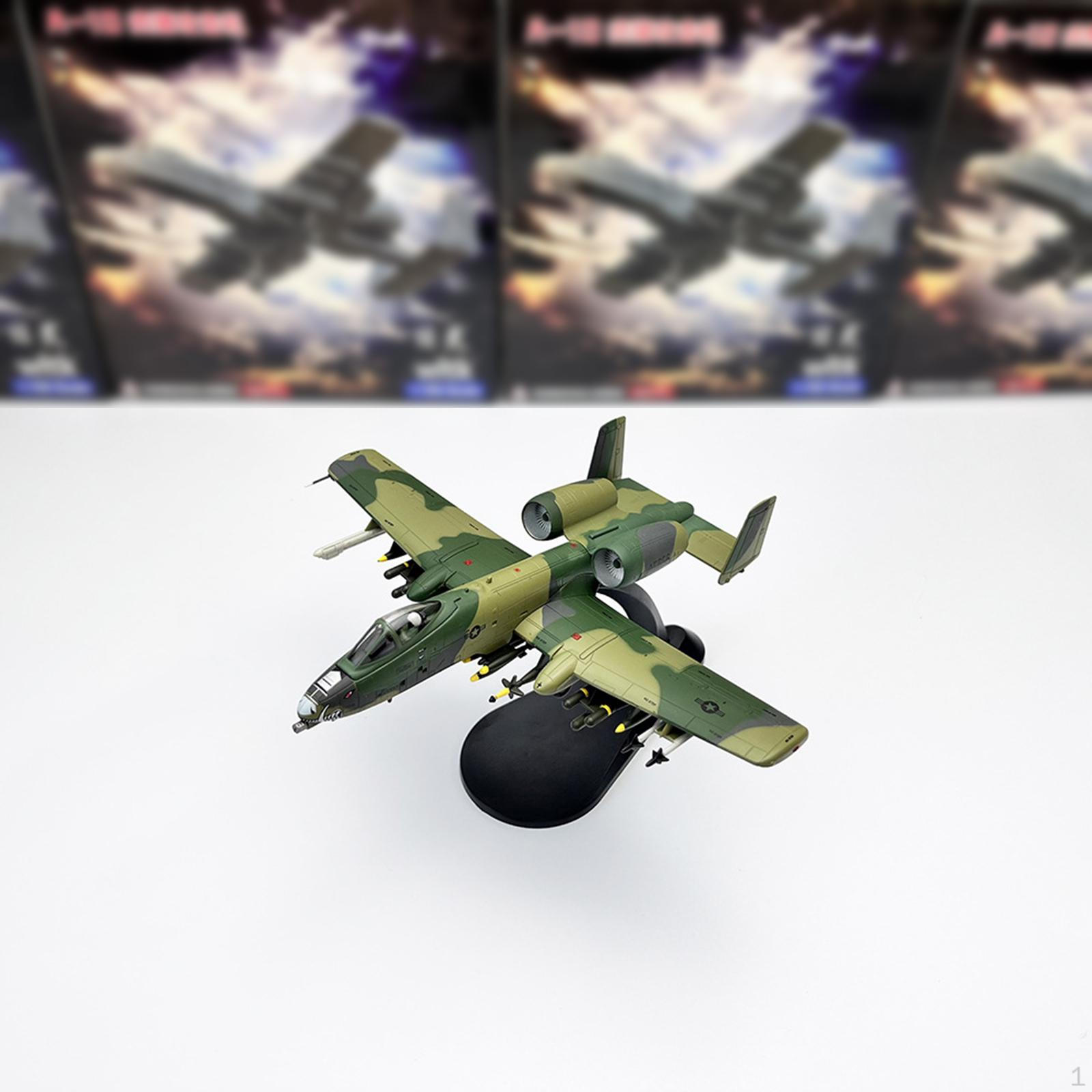 

1:100 A-10A Fighter Model Toy Collectibles Simulated Airplane Alloy Diecast Plane for Bedroom