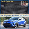 Leather Car Trunk Mat For Toyota C-HR CHR MK1 2018~2022 Cargo Storage Cushion Liner Boot Carpet Pad Auto Interior Accessories