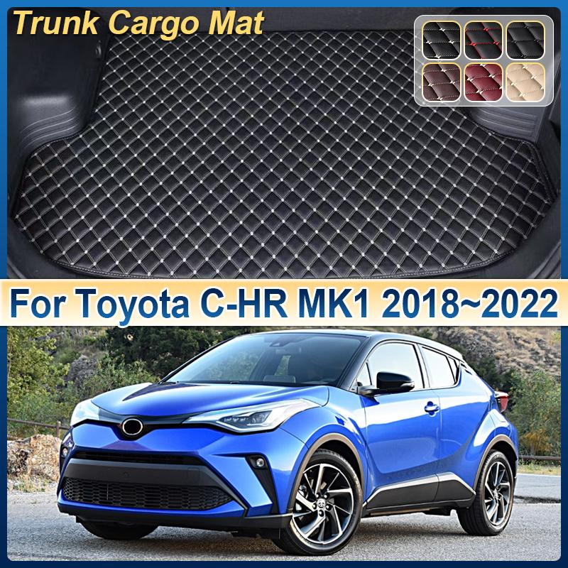 Leather Car Trunk Mat For Toyota C-HR CHR MK1 2018~2022 Cargo Storage Cushion Liner Boot Carpet Pad Auto Interior Accessories