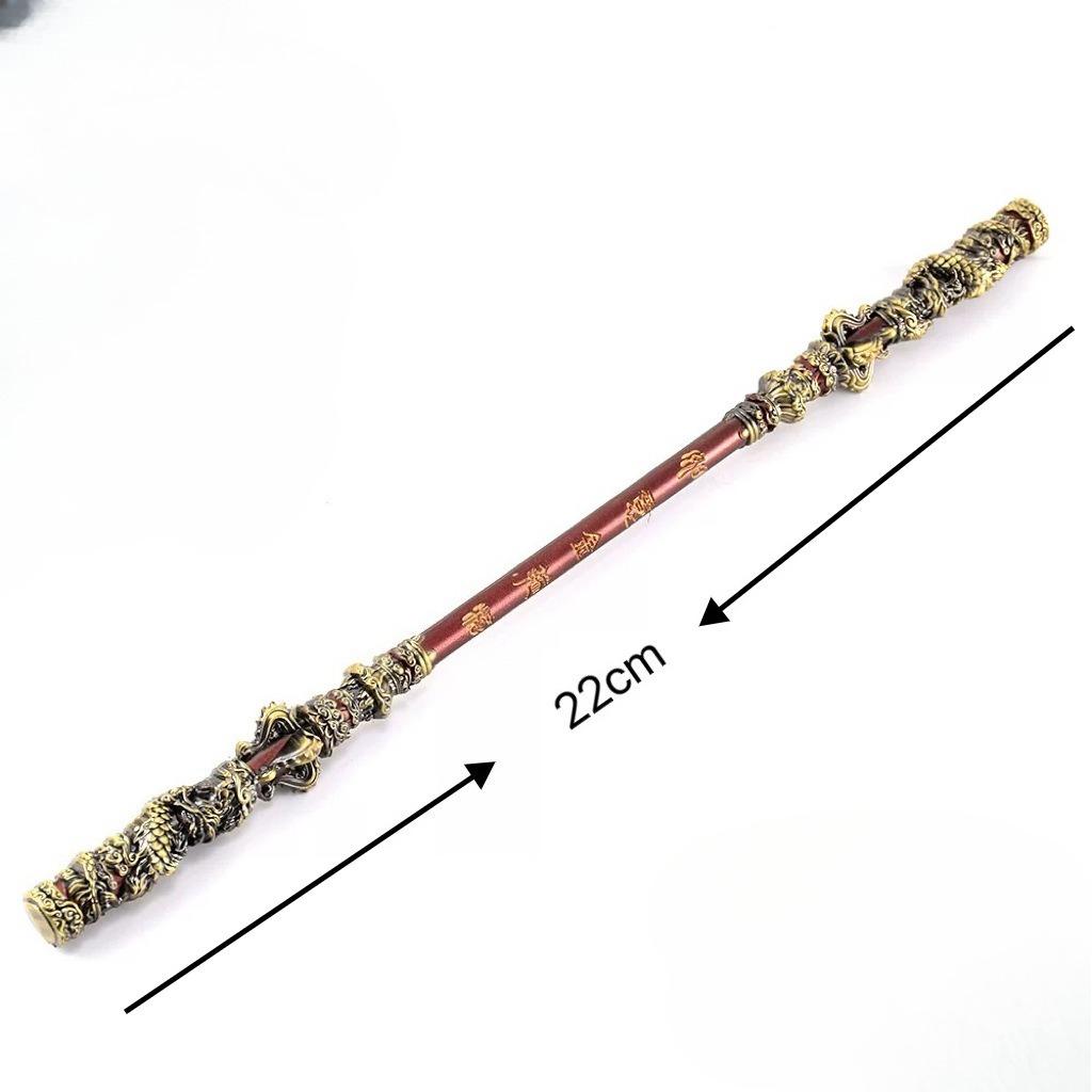 Ruyi Golden Hoop Aluminum Alloy Model Children's Birthday Gift Festival COS Dress up Prop Black Mythical Wukong Golden Hoop Prop