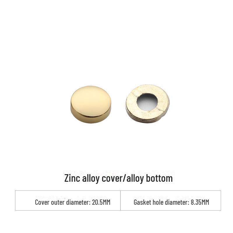 Curved Copper and Stainless Steel Decorative Mirror Nail Caps