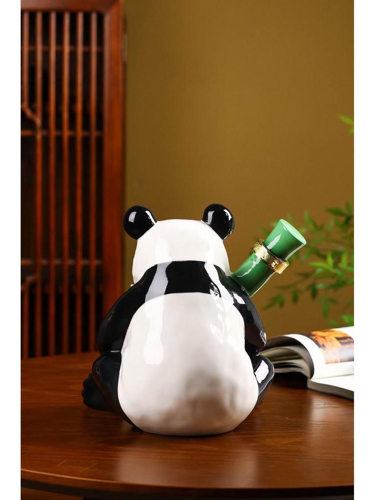 Panda Collection 5 Jin Jingdezhen Ceramic Wine Bottle - High-Grade Sealed Wine Jar for Home Use