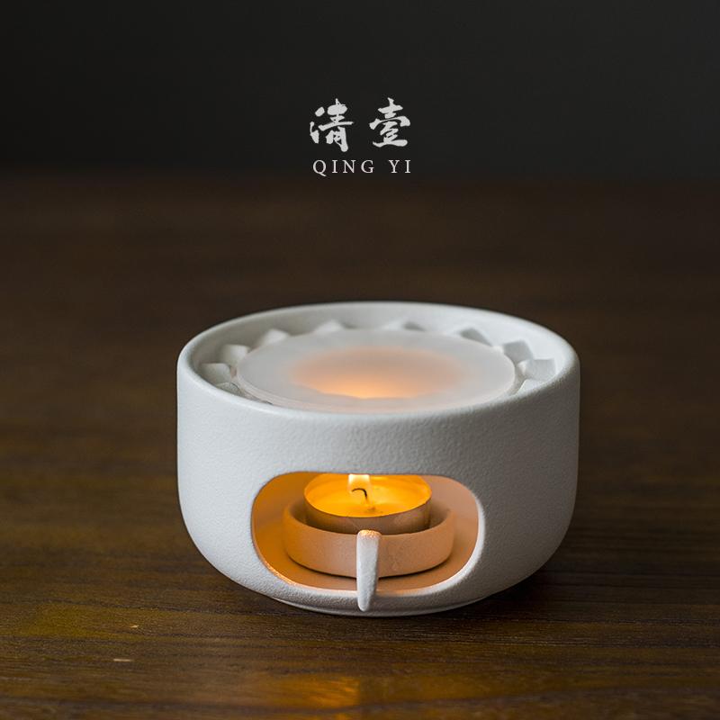 Candle heated teapot base Japanese-style tea warming stove tea warmer ceramic warmer белый