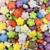 12mm Acrylic Macaron Five-Petal Flower Beads for DIY Jewelry Accessories