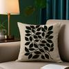 Classic Modern Flowers Pillow Case Short Plush Print Cushion Cover Square Throw Pillow Covers Sofa Home Decor