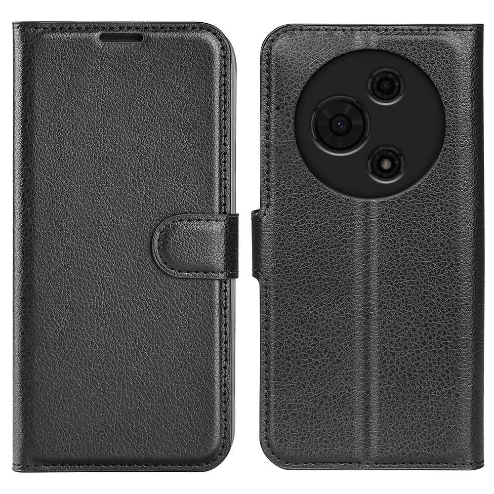 For TCL 605 4G Case Litchi Texture Shockproof Leather Wallet Phone Cover