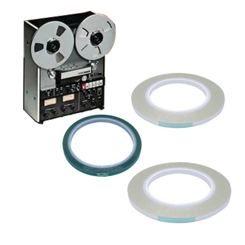 Leader Tape for Reel To Reel Tapes 1/4" 1PC Green 2PCS Transparency DIY Speaker Accessories Set