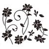 Autocolante de perete cu viță de vie florală, combinație simplă, autocolante pentru baie, autoadezive, impermeabile, autocolante pentru decorarea casei