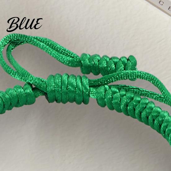 Adjustable Wristband Unisex Hand Rope Handmade Braided Solid Color Thick