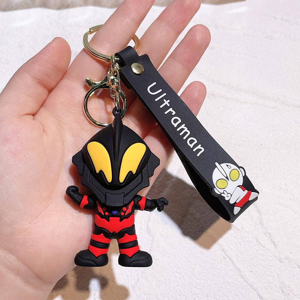 Adorable Ultraman Keychain Silicone Accessories For Backpack And Christmas Tree