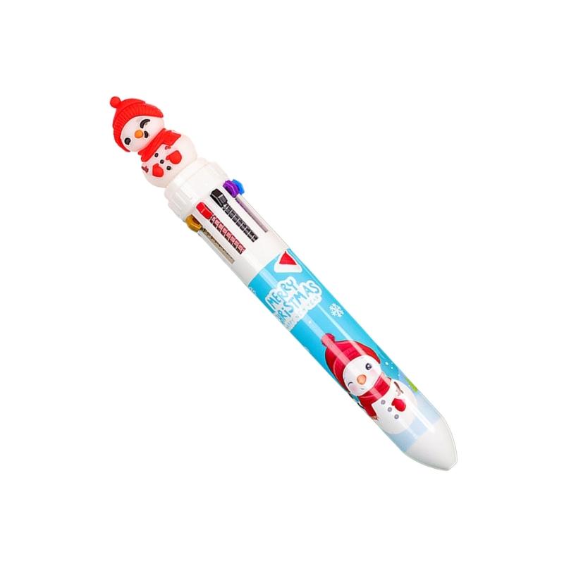 Christmas Pen Retractable Ballpoint Pen Christmas Party Favor Supplies for Kid Student Calss Reward