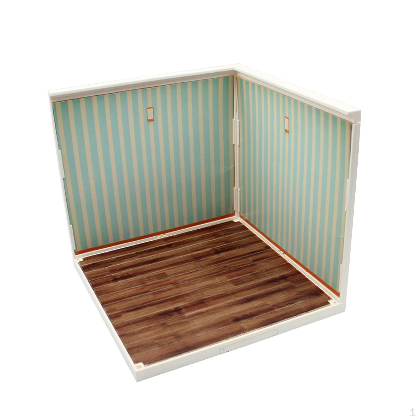 

1/12 Фон Шоу Дисплей Организатор Макет Сцена DIY Модель Кабины Фото Доска Парковка Style C