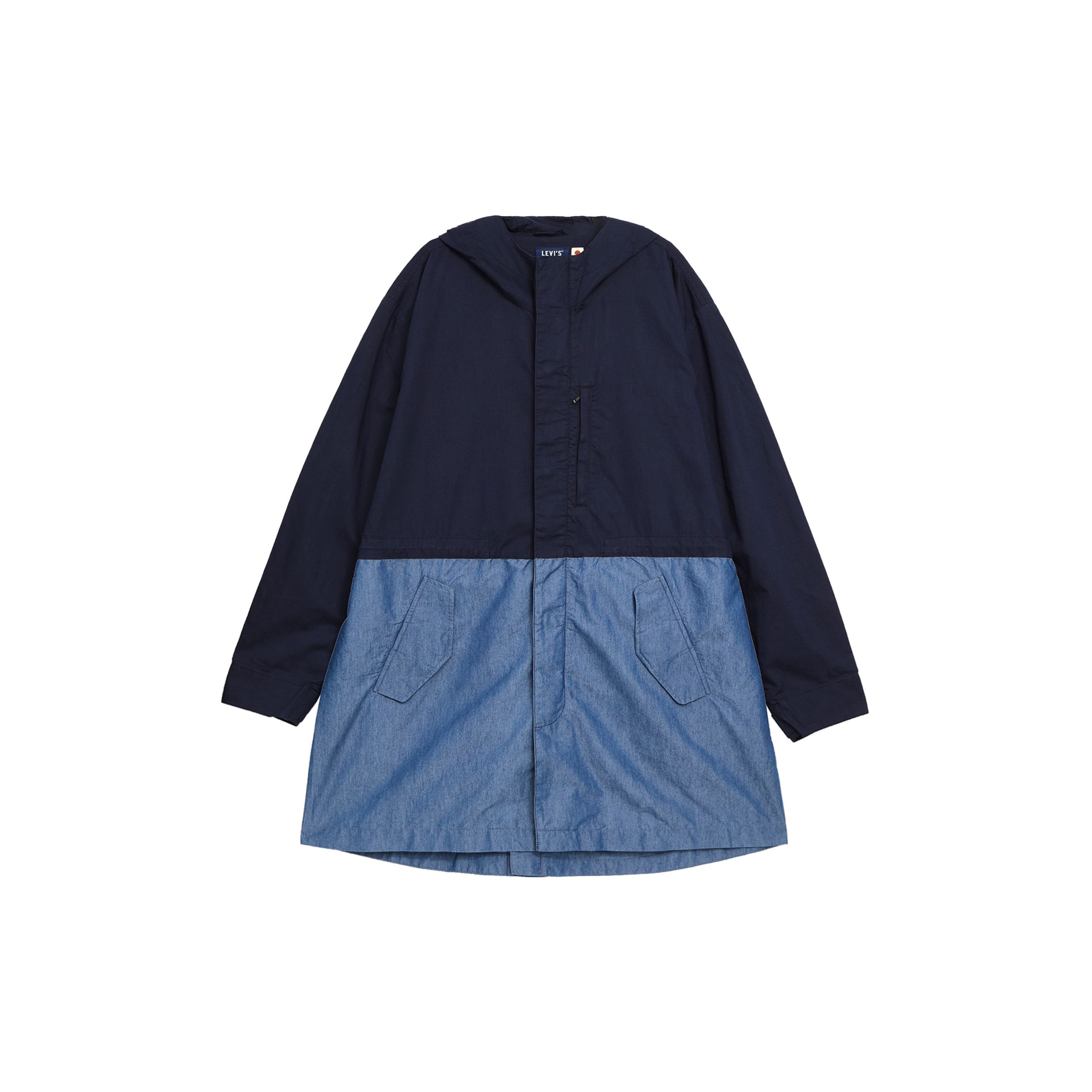 

Levis Удобная толстовка с капюшоном с длинным рукавом и цветными блоками Мужские куртки Синий 17484-0003 L