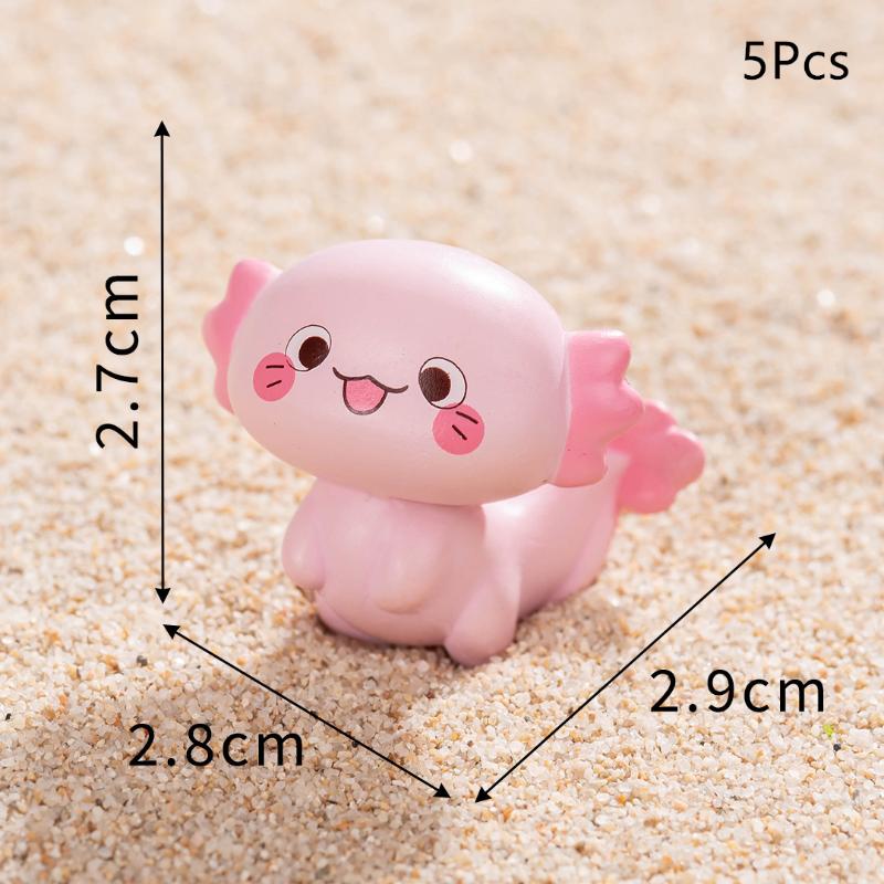 5/10Pcs Cute Mini Sea Animals Statue Aquarium Home Desktop Micro Landscape Resin Fish Tank Aquarium Decoration Accessories