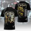 T-shirt Stampa 3D Album Obituary Rock Classico, Estiva Unisex Street Style Hip Hop Trendy a Maniche Corte, Top Largo Y2K