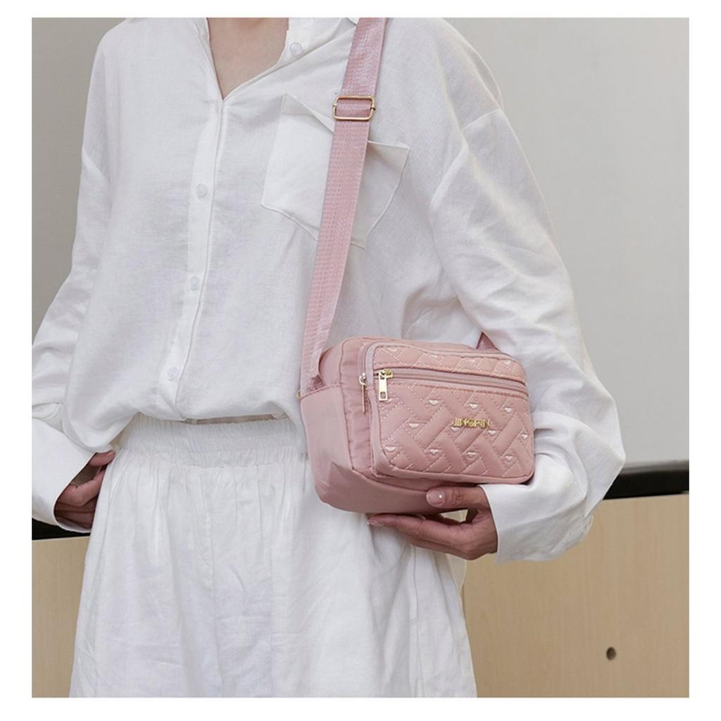 Unisex Casual Shoulder Bag - Adjustable Shoulder Strap, Multi Compartment Design, Portable and Lightweight, Suitable for Daily Commuting and Travel