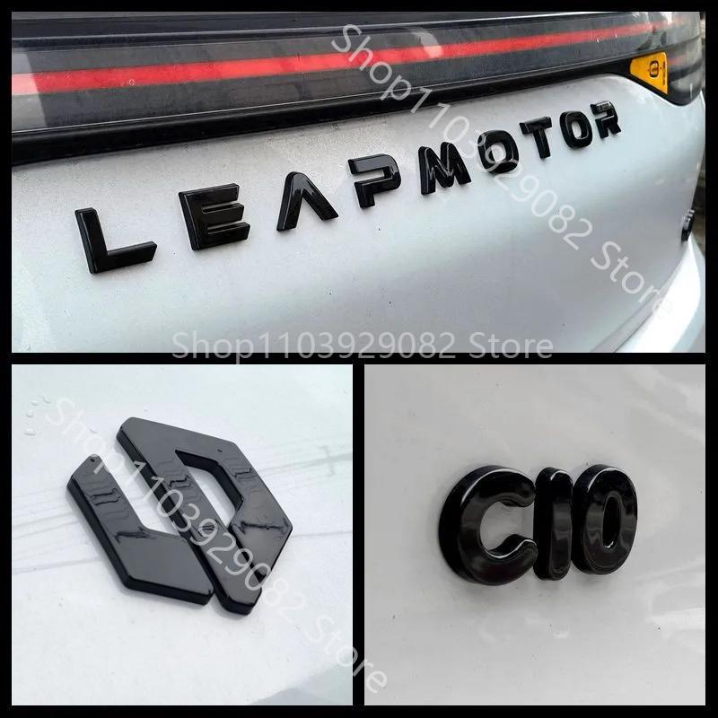 For Leapmotor C10 C16 C11 B10 Blackened Car Emblem Letter Sticker Black Warrior Exterior Modification Accessories