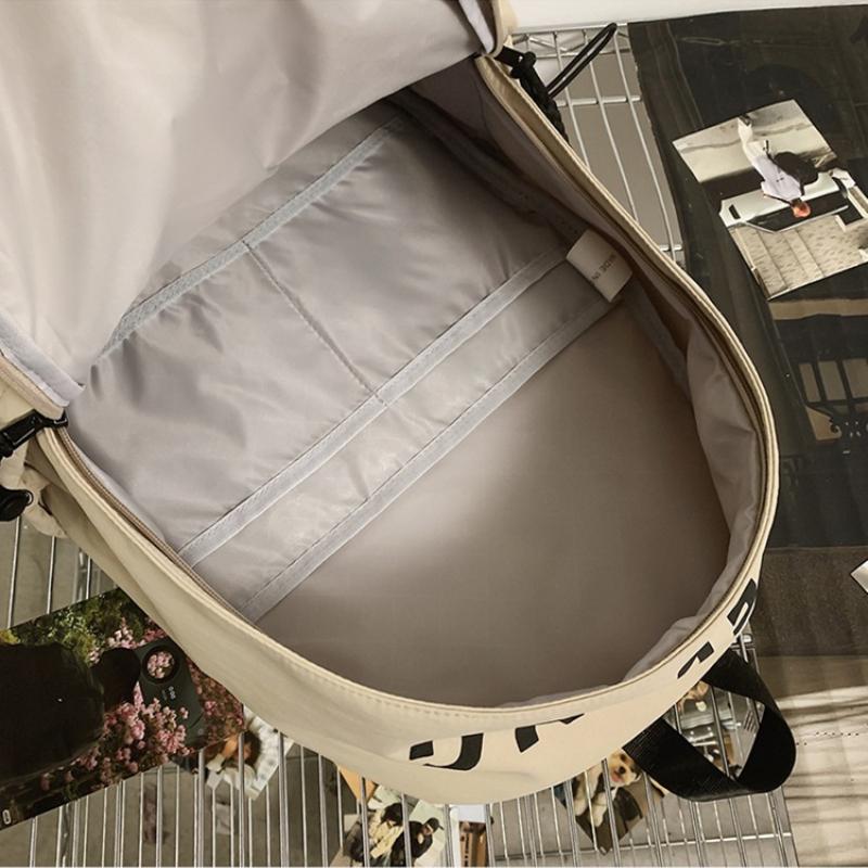 2025 Neuer Einfacher Rucksack mit Hoher Kapazität Unisex Nylon Wasserdicht College-Student Schultasche Frühling Outdoor-Reisetasche Rucksack für Teenager Mädchen und Jungen