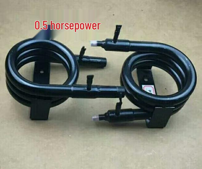 Water-Cooled Ice Maker Condenser Coil Heat Exchanger Radiator 0.5 HP Welded Joint - Connect to Tap Water